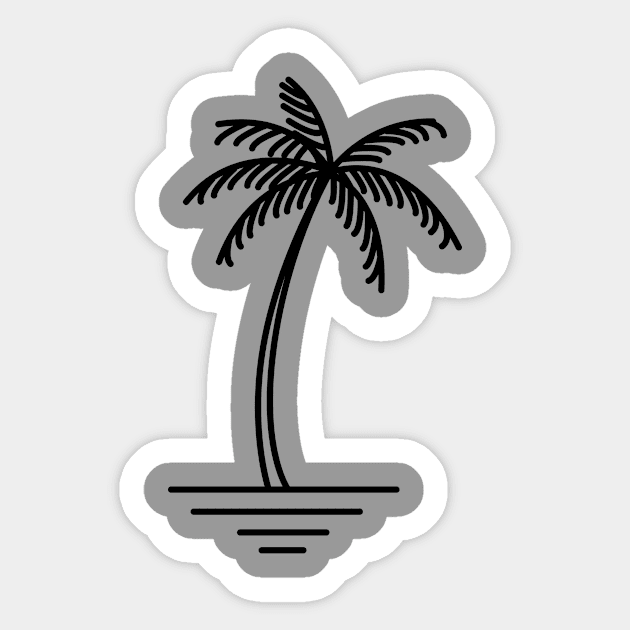 Palm tree Sticker by timohouse